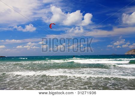 Grecia. Rhodes. Prasonisi. Un resort di windsurf