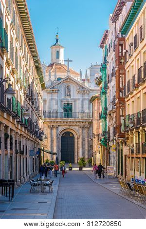 Valladolid,spain - May 13,2019 - In The Streets Of Valladolid. Valladolid Is Made Up Of A Variety Of