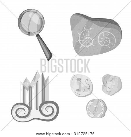 Isolated Object Of Story And Discovery Logo. Collection Of Story And Items Vector Icon For Stock.