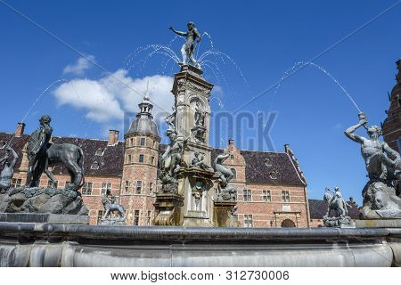 The Castle Of Frederiksborg At Hillerod On Denmark