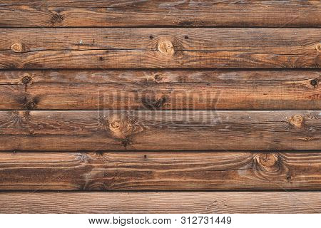 Old Cracked Wooden Boards, Brown Planks. Surface Of Shabby Weathered Parquet. Woody Grunge Surface, 