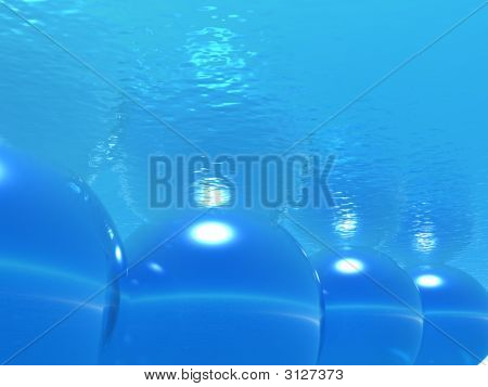 Cristal Blu palle In acqua