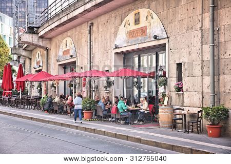 Berlin, Germany - August 25, 2014: Die Zwolf Apostel (twelve Apostles) Restaurant In Berlin, Germany