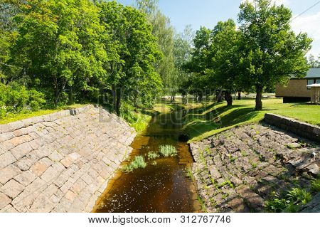 Lappeenranta, Finland - June 20, 2019: Old Saimaa Canal At Summer.