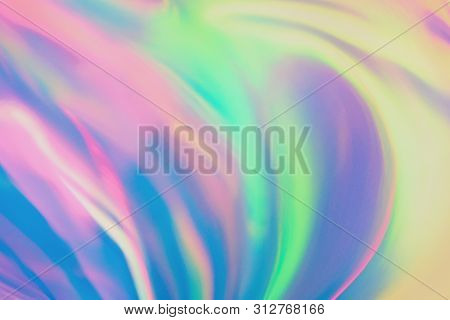 Mint Pastel Colored Holographic Background