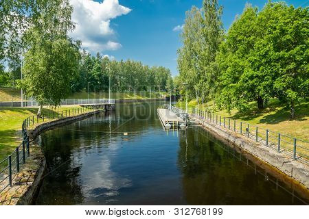 Lappeenranta, Finland - June 20, 2019: The Saimaa Canal At Summer.