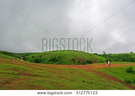 Beautiful Morning View Of Vagamon Meadows And Sky