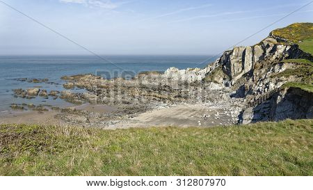 Low Tide At Rockham Beach, Bull Point, North Devon, Uk