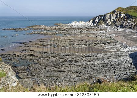 Low Tide At Rockham Beach, Bull Point, North Devon, Uk