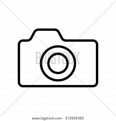 Camera Icon In Trendy Flat Style Isolated On White Background