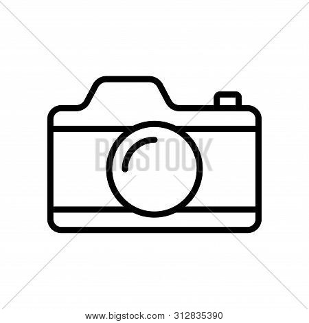Camera Icon In Trendy Flat Style Isolated On White Background