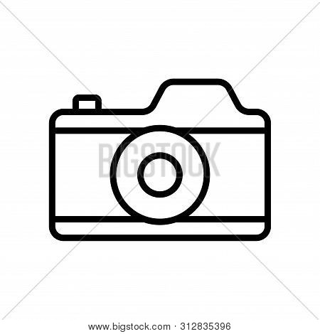 Camera Icon In Trendy Flat Style Isolated On White Background
