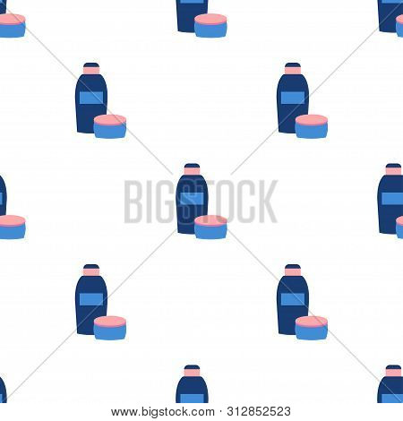 Seamless Pattern For Womens Beuty Salon Or Cosmetics Store, Hair Salon. Vector Illustration
