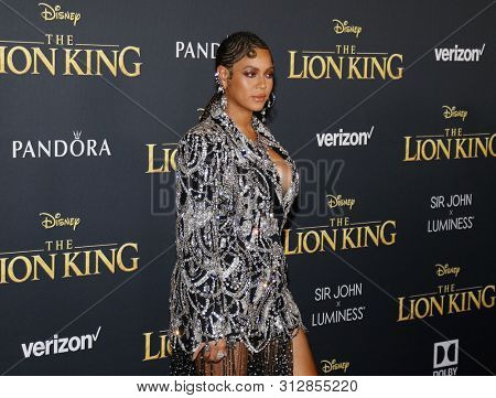 Beyonce at the World premiere of 'The Lion King' held at the Dolby Theatre in Hollywood, USA on July 9, 2019.