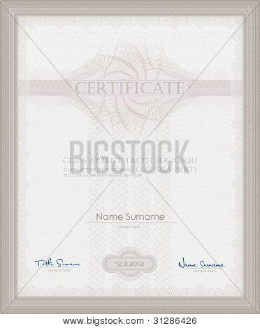 Certificate Guilloche
