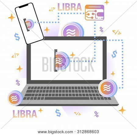 Libra Cryptocurrency Web Template Design.new Cryptocurrency. Calibra Is A New Digital Wallet For A N