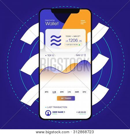 Libra Cryptocurrency Template Design.new Cryptocurrency. Calibra Is A New Digital Wallet For A New D