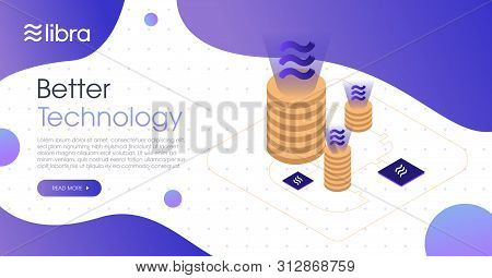 Libra Cryptocurrency Template Design.new Cryptocurrency. Calibra Is A New Digital Wallet For A New D
