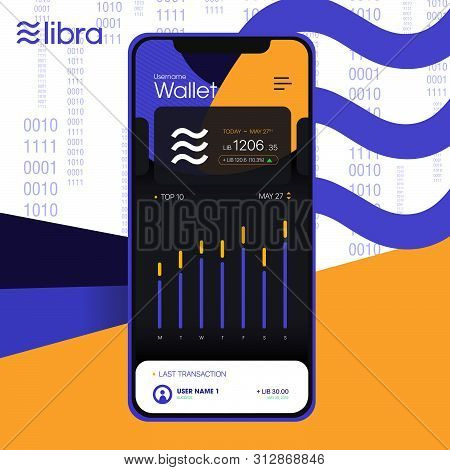 Libra Cryptocurrency Web Template Design.new Cryptocurrency. Calibra Is A New Digital Wallet For A N