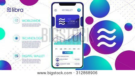 Libra Cryptocurrency Web Template Design.new Cryptocurrency. Calibra Is A New Digital Wallet For A N