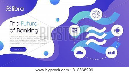 Libra Cryptocurrency Web Template Design.new Cryptocurrency. Calibra Is A New Digital Wallet For A N