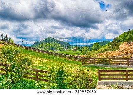 Mountain Landscape In The Summer Time - Hdr Image