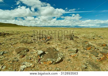 Mountain Plateau In The Area Zavkhan River