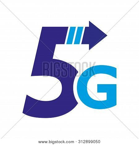 5th Generation Mobile Network Logotype. Isolated Vector 5g Icon. High Speed Connection Wireless Syst