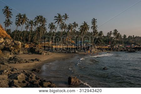 Vagator Beach In North Goa, Relax, Inditya