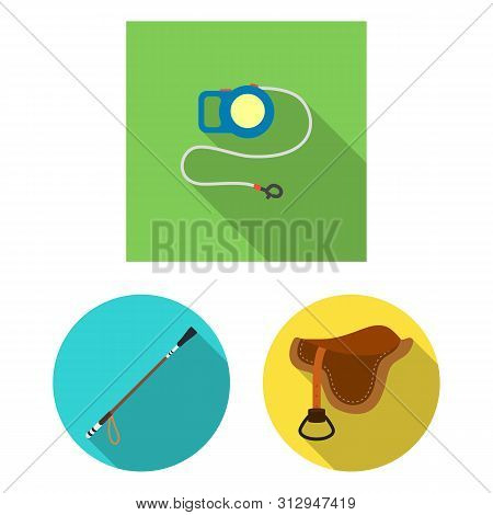 Isolated Object Of Pet And Accessories Icon. Set Of Pet And Shop Bitmap Icon For Stock.