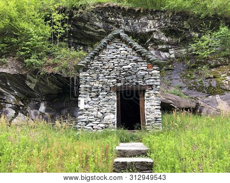 Traditional Architecture And Old Houses Of The Bignasco Village (the Maggia Valley Or Valle Maggia O