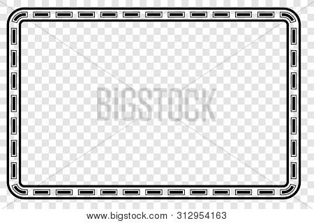 Vector Black Rectangle Frame For Certificate, Placard Go Xi Fat Cai, Imlek Moment Or Other Element D