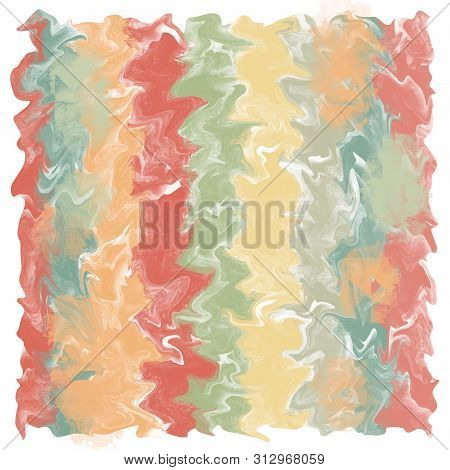 Abstract Multicolored Watercolor Background With Stone Texture With Paint Stains