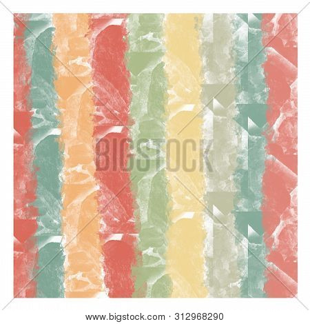 Abstract Multicolored Watercolor Background With Stone Texture With Paint Stains