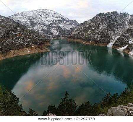 Søen Piva fiskeøje