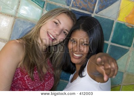 Apontando as meninas