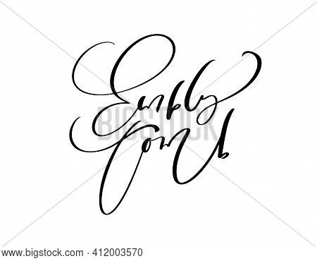 Empty Tomb Easter Hand Drawn Calligraphy Lettering Vector Text. Christ Illustration Greeting Card. T