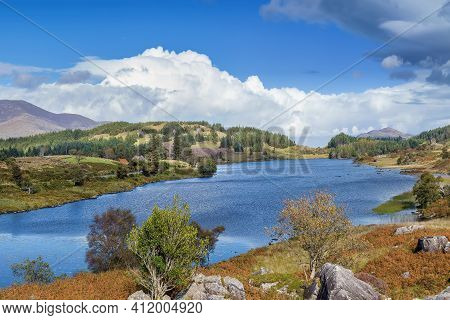 View Of Lough Looscaunagh Lake, County Kerry, Ireland