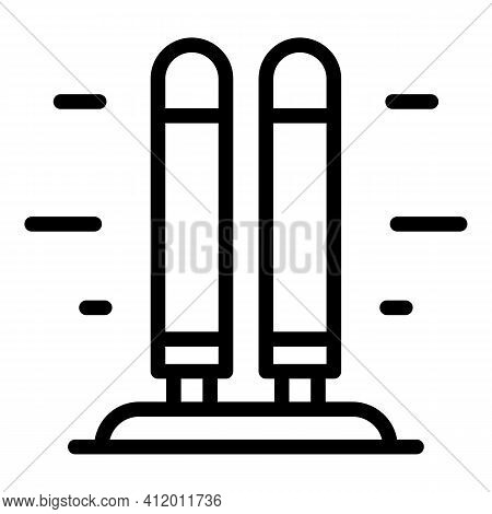 Bactericidal Light Icon. Outline Bactericidal Light Vector Icon For Web Design Isolated On White Bac