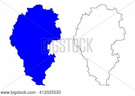 Vicenza Province (italy, Italian Republic, Veneto Or Venetia Region) Map Vector Illustration, Scribb