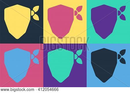 Pop Art Vandal Icon Isolated On Color Background. Vector