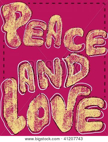 Peace and love design