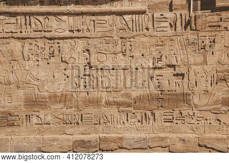 Ruins Of The Egyptian Karnak Temple, The Largest Open-air Museum In Luxor.