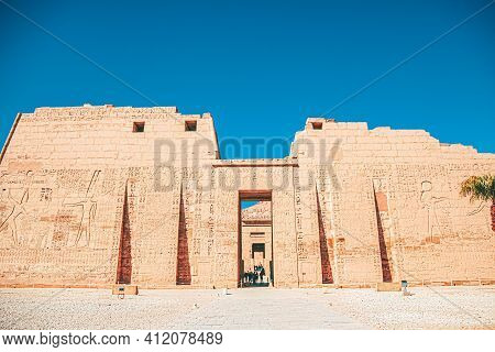 Ruins Of The Egyptian Karnak Temple, The Largest Open-air Museum In Luxor.