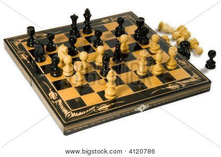 Wooden Glyphic Chess