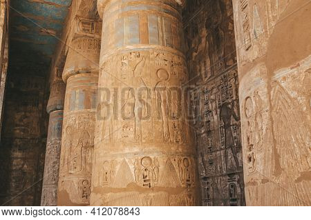 Ruins Of The Egyptian Karnak Temple, The Largest Open-air Museum In Luxor.