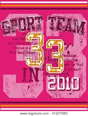 Sport team grafik