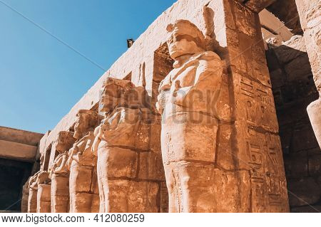 Ruins Of The Egyptian Karnak Temple, The Largest Open-air Museum In Luxor.