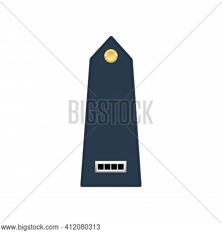 Chief Warrant Officer 4 Army Rank Of Us Armed Forces Isolated Insignia Military Stripe On Uniform. V