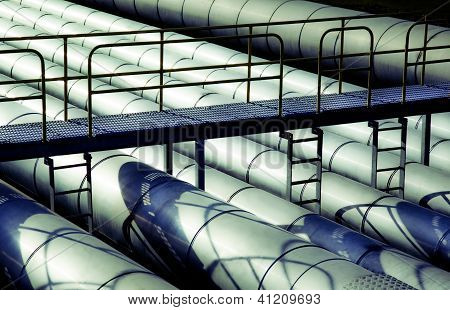Gasleitungen Arbeit mit Access bridge